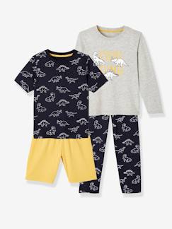 Junge-Pyjama, Overall-Jungen-Set: Schlafanzug und kurzer Schlafanzug