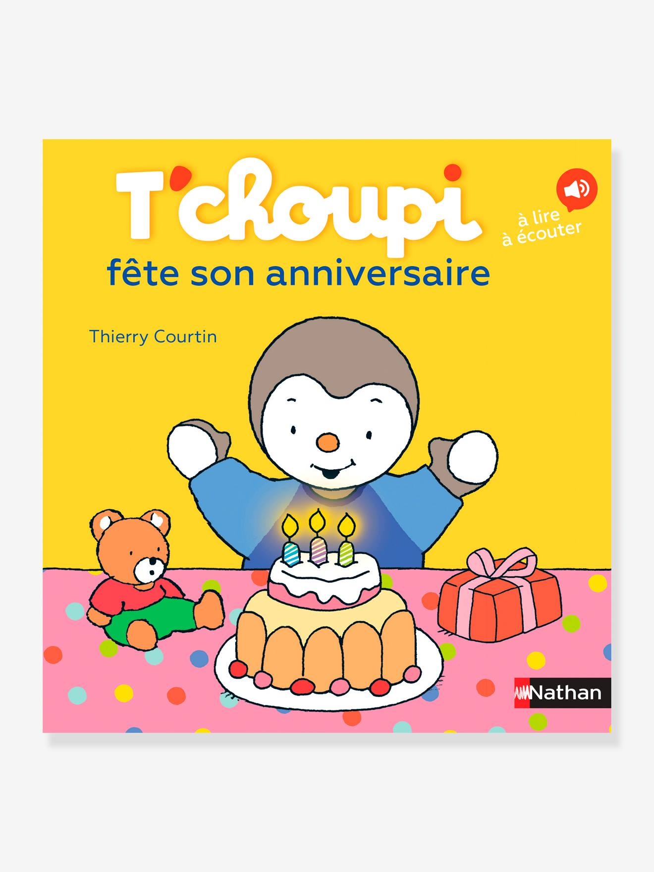 Livre T Choupi Fete Son Anniversaire Nathan Multicolor Jouet