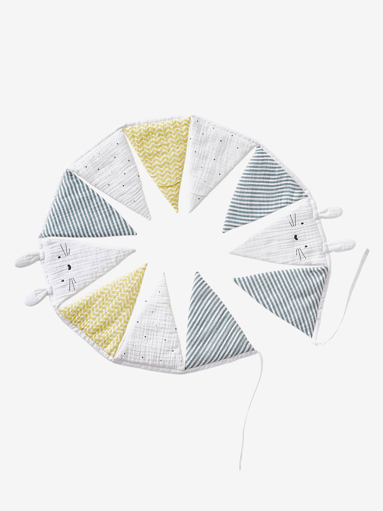 Guirlande Fanions En Coton Menthe A L Eau Bleu Linge De Maison Et Decoration