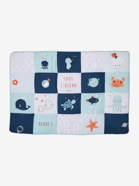 Tapis D Eveil Geant Sans Arche Eau Salee Bleu Multicolor Linge De Maison Et Decoration