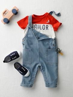 Baby-Latzhose, Overall-Baby-Set: Latzhose & T-Shirt