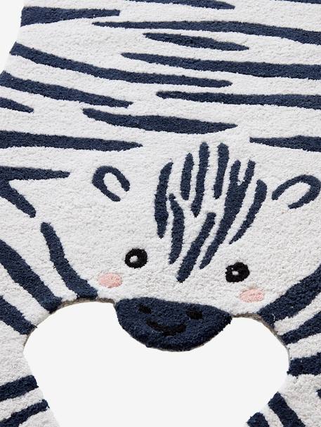 Kinderzimmer Teppich „Zebra“ WEISS/SCHWARZ 