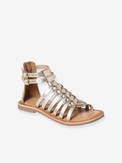 Schuhe-Mädchen Römersandalen aus Leder