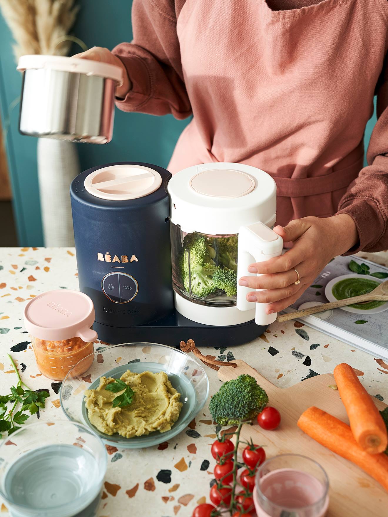 Robot 4 En 1 Beaba Babycook Neo Night Blue Puericulture