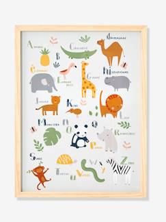 Schäfchen Kollektion-Kinderzimmer Poster mit Rahmen „Dschungeltiere“