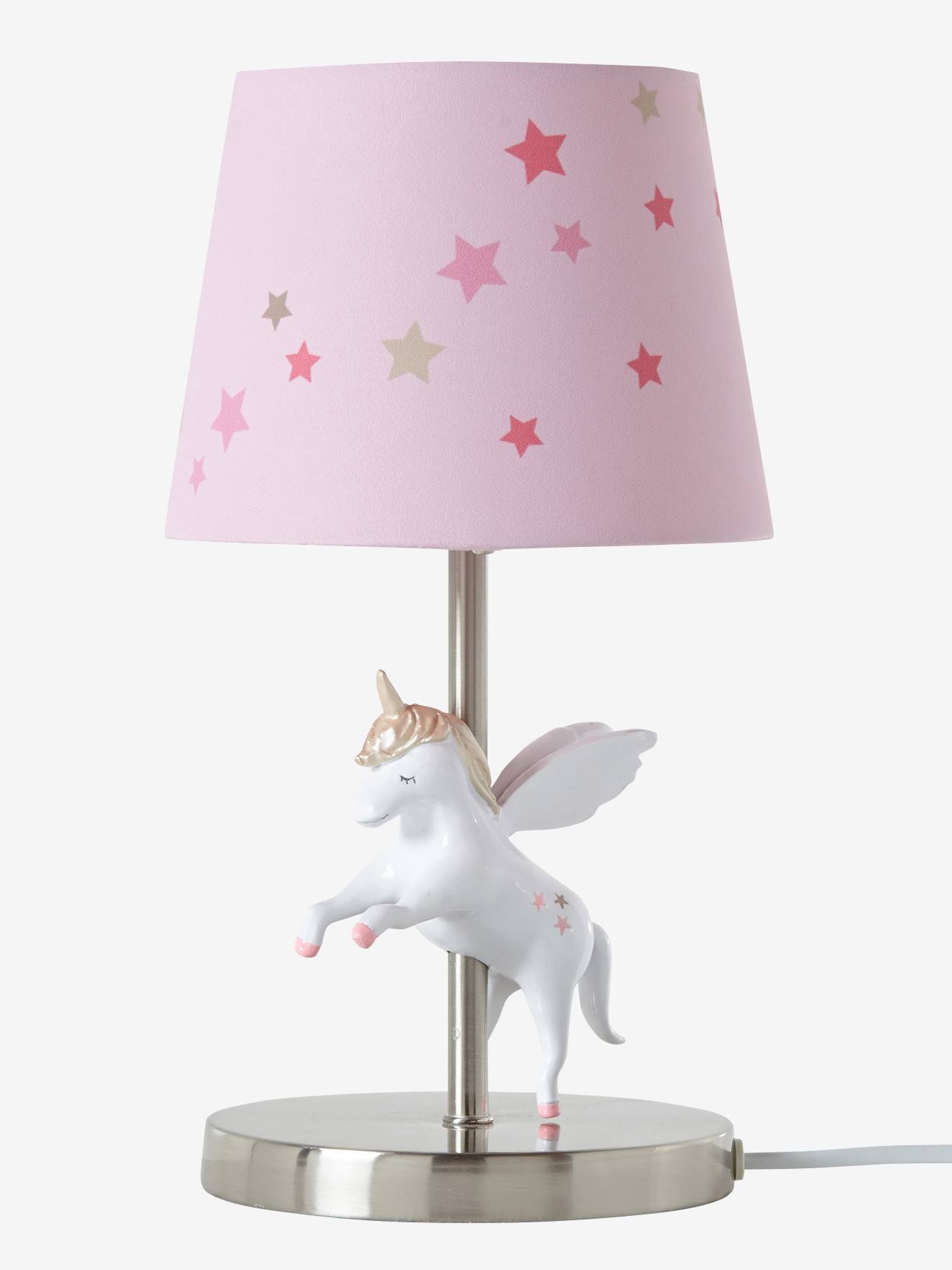 Einhorn Tisch Lampe pink Mädchen Kinder Zimmer Beleuchtung Papier Leuchte weiß 