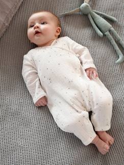 Bébé-Pyjama, surpyjama-Dors-bien cache-coeur bébé en gaze de coton