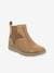 Boots fille Vermillon KICKERS® camel zèbre+Marine métallisé+Noir vernis 