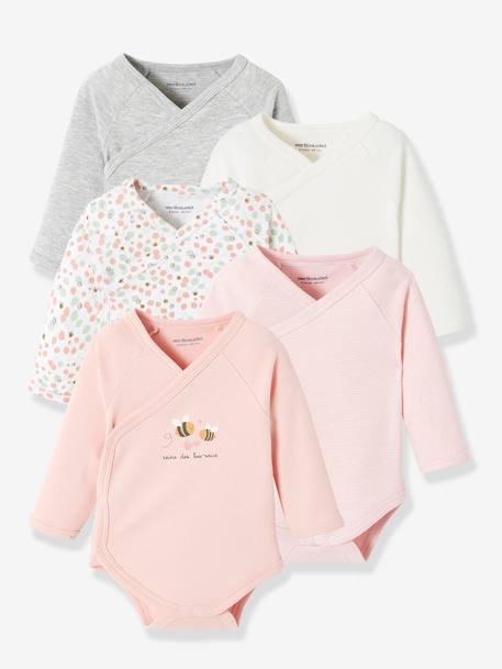 VERTBAUDETLot De 5 Bodies Naissance Avec Ouverture Américainevert