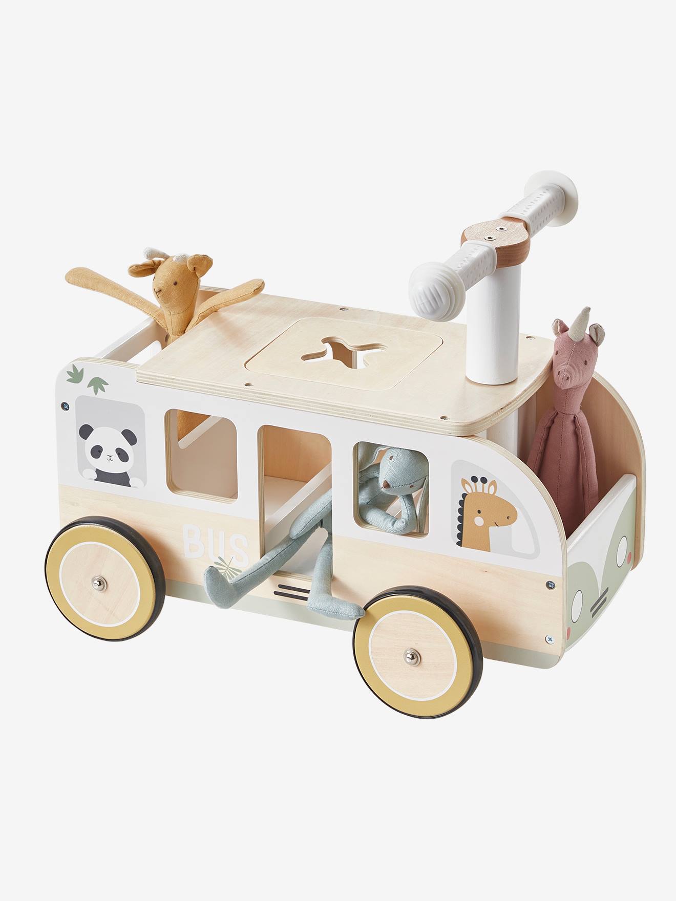 Porteur London Bus Kiddimoto, un porteur en bois pour enfant