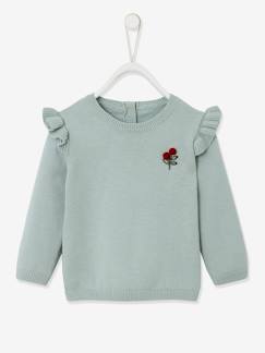 Baby-Pullover, Strickjacke, Sweatshirt-Pullover-Babypullover mit Volants