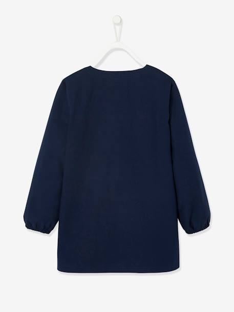 Tablier personnalisable inscription 'Let's play' garçon indigo 
