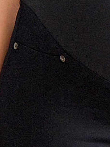 Umstands-Treggings, Schrittlänge 82 cm dunkelbraun+schwarz 
