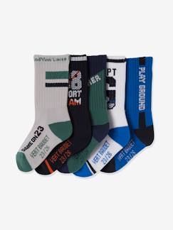 Garçon-Sous-vêtement-Chaussettes-Lot de 5 paires de chaussettes playground garçon