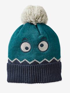 Garçon-Accessoires-Bonnet, écharpe, gants-Bonnet garçon crazy monstre