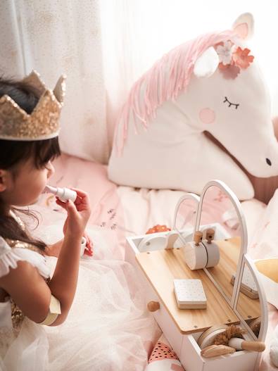 Kinderzimmer Pferde-Kissen „Naturprinzessin“, Bettwäsche & Dekoration