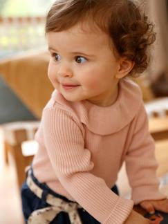 Strickkleidung-Baby-Pullover mit Kragen