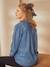 Umstandsbluse mit Bubikragen, Denim STONE 