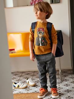 Hiver-Pantalon à carreaux en lainage garçon