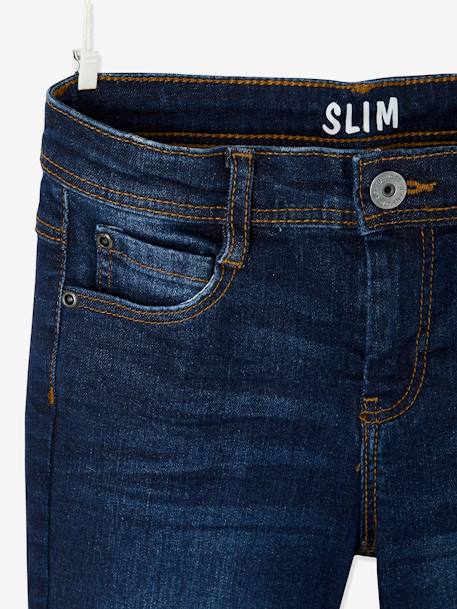 Jean slim MorphologiK LARGE 'waterless' garçon DENIM BRUT+DENIM GRIS FONCE+double stone+STONE 