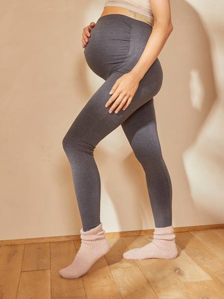 Nahtlose Leggings für die Schwangerschaft braun+GRAU+SCHWARZ 