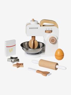 Jouet-Jeux d'imitation-Maison, bricolage et métiers-Robot batteur + set pâtisserie en bois FSC®