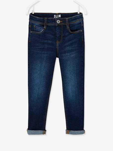 Jean slim MorphologiK LARGE 'waterless' garçon DENIM BRUT+DENIM GRIS FONCE+double stone+STONE 