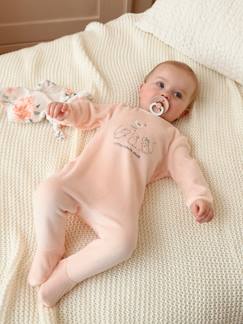 Bébé-Pyjama, surpyjama-Dors-bien en velours bébé