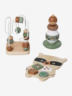 Spielzeug-Erstes Spielzeug-Erstes Lernspielzeug-Baby Lernspielzeug-Set „Green Forest“ Holz FSC®, essentials