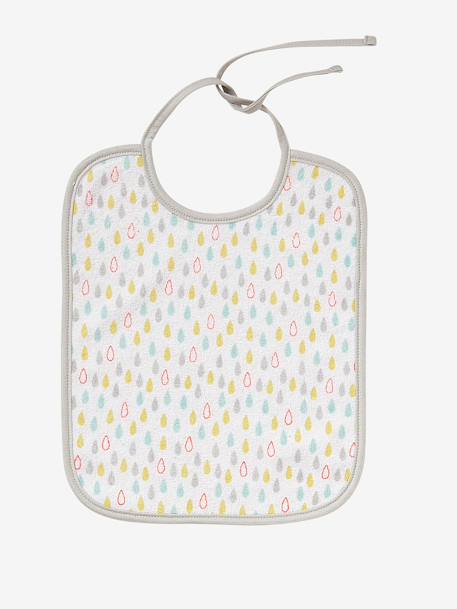 Lot de 7 bavoirs bébé VERTBAUDET Etoiles+Imprimé jungle+Motifs fruits+Motifs Noel 