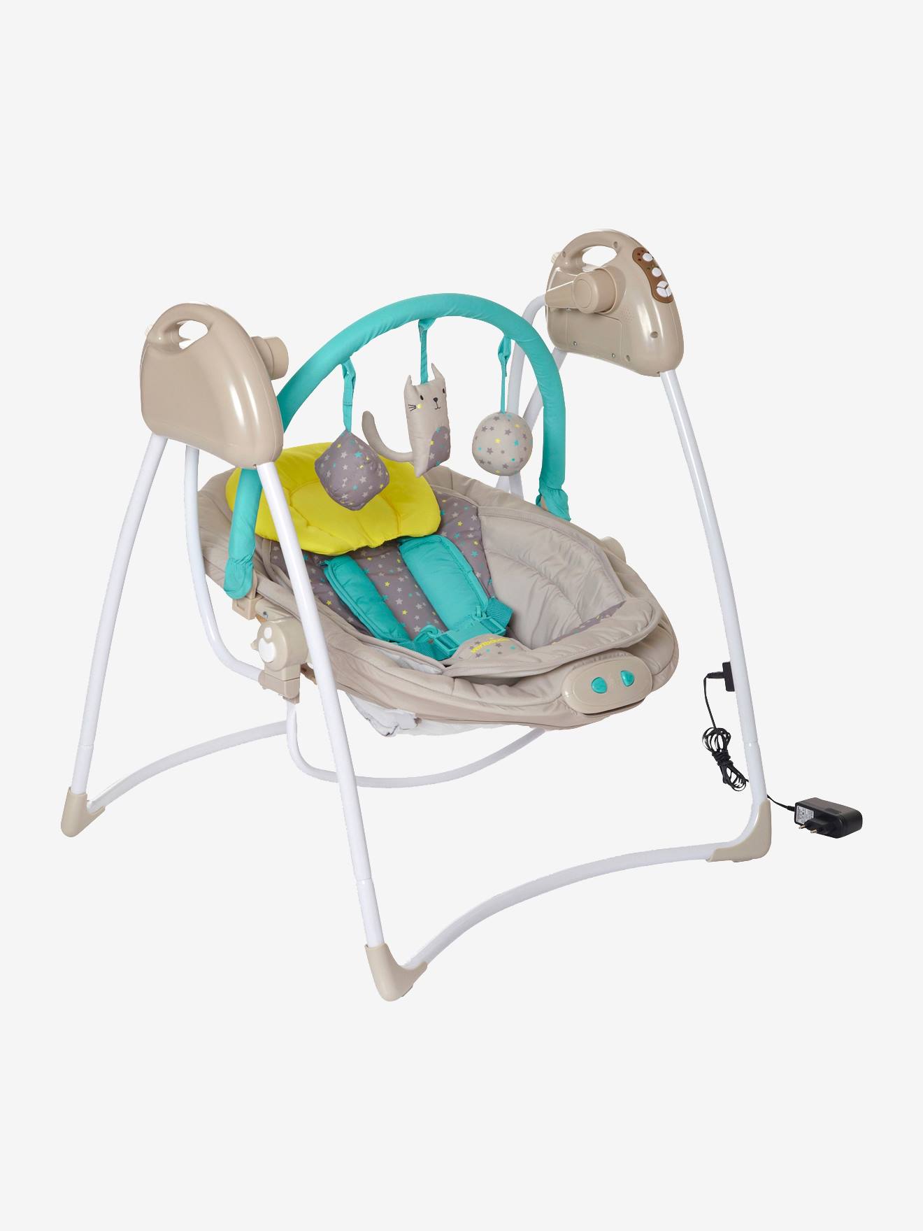 Balancelle Avec Arche De Jeux Babyswing Vertbaudet Gris Puericulture