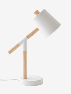 Bettwäsche & Dekoration-Dekoration-Lampe-Stehlampe-Schreibtischlampe mit beweglichem Arm, Holz/Metall