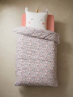 Linge de maison et décoration-Parure de fourre de duvet + taie d'oreiller enfant PAYS DES LICORNES 