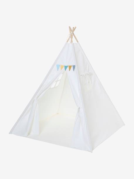 Tipi Hawk ecru+jaune+rose 