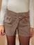 Umstands-Shorts, Hahnentrittmuster beige/braun kariert 