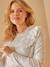 Umstandsshirt mit Spitze und Volants BEIGE+schwarz 
