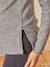 Pull devant/dos grossesse et allaitement gris+noir+rose saumon clair 