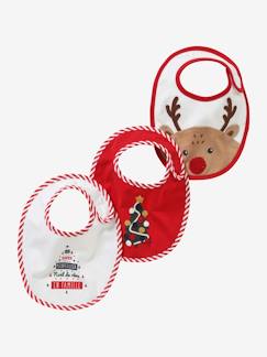 Geschenksets zu Weihnachten-Capsule Kollektion: 3er-Pack Baby Weihnachts-Lätzchen