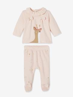Baby-Baby Weihnachts-Pyjama, Samt