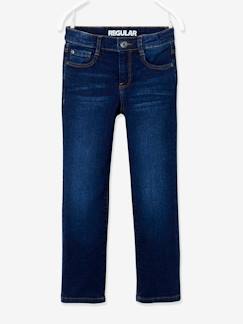 Die Passgenaue von Vertbaudet-Jungen Straight-Fit-Jeans ,,waterless", Hüftweite COMFORT Oeko Tex®