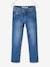 Jungen Straight-Fit-Jeans WATERLESS, Hüftweite REGULAR Oeko Tex, Bundweite verstellbar blue stone+dark blue 