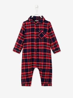 Bébé-Pyjama, surpyjama-Dors-bien en flanelle bébé à carreaux