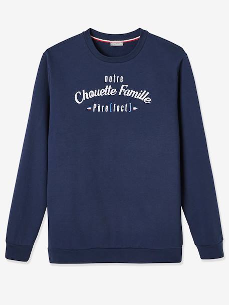 Sweatshirt für ihn aus der Kollektion: Notre Chouette Famille x vertbaudet MARINE 
