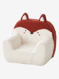 Green Forest-Fauteuil en mousse et fausse fourrure Renard