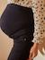 Jean slim de grossesse bandeau sans couture brut+double stone+gris+noir 