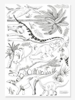Linge de maison et décoration-Décoration-Papier peint, sticker-Planche de stickers LILIPINSO - Dinosaures et Végétaux