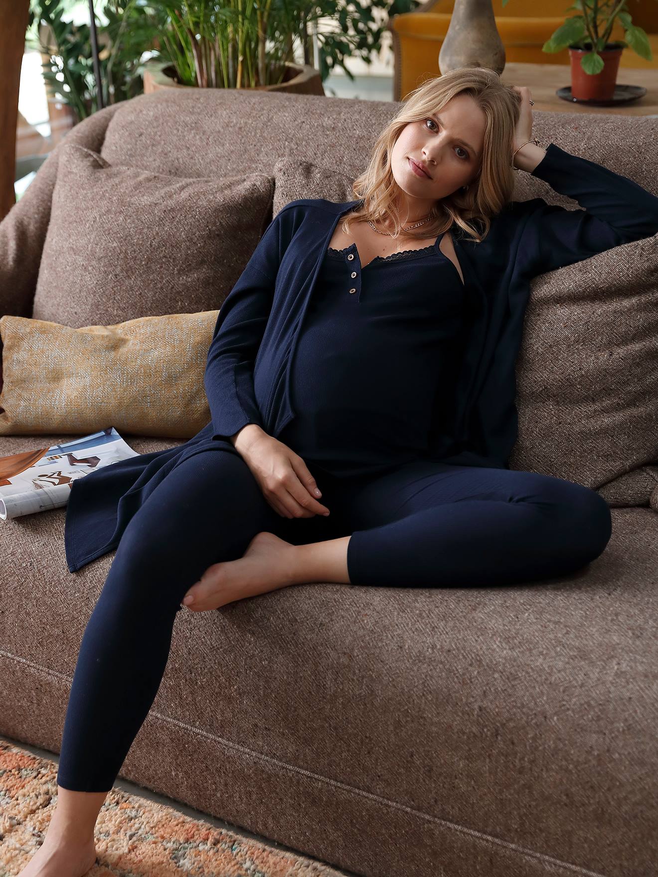 Ensemble de maternité et d'allaitement, pyjama femme enceinte