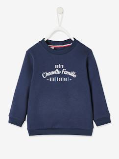 Fille-Pull, gilet, sweat-Sweat enfant notre Chouette Famille collection capsule vertbaudet fabrication française