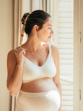 T-Shirt Maternité Allaitement Femme - Col En V, Coton Élastique, Sans Manches - Confort Grossesse Et Post-partum