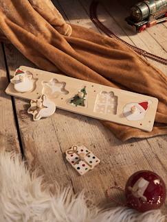 Jouet-Jeux éducatifs-Puzzle boutons Noël en bois FSC®